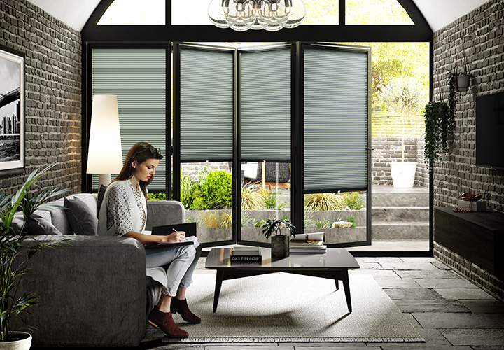 Plissé Shades for Bifold Doors: Tailored Elegance Meets Versatile Style