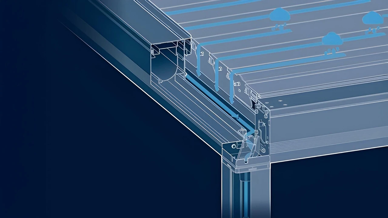 Integrated Gutter and Post Drainage